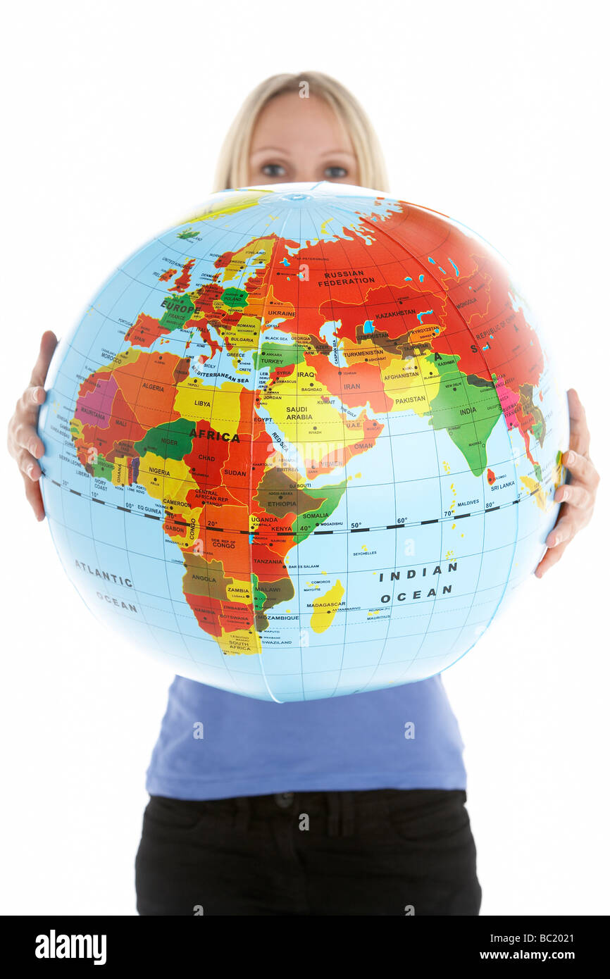 Hands holding globe africa hi-res stock photography and images - Alamy