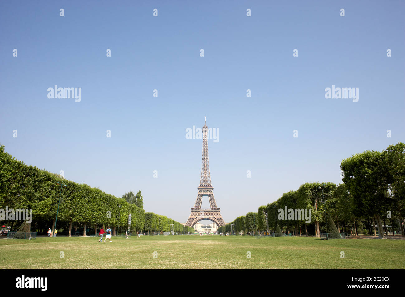 Eiffel Tower With Blue Sky Stock Photo - Alamy