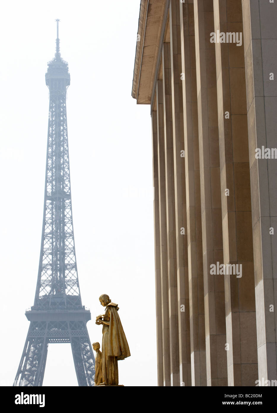 Eiffel Tower With Blue Sky Stock Photo - Alamy