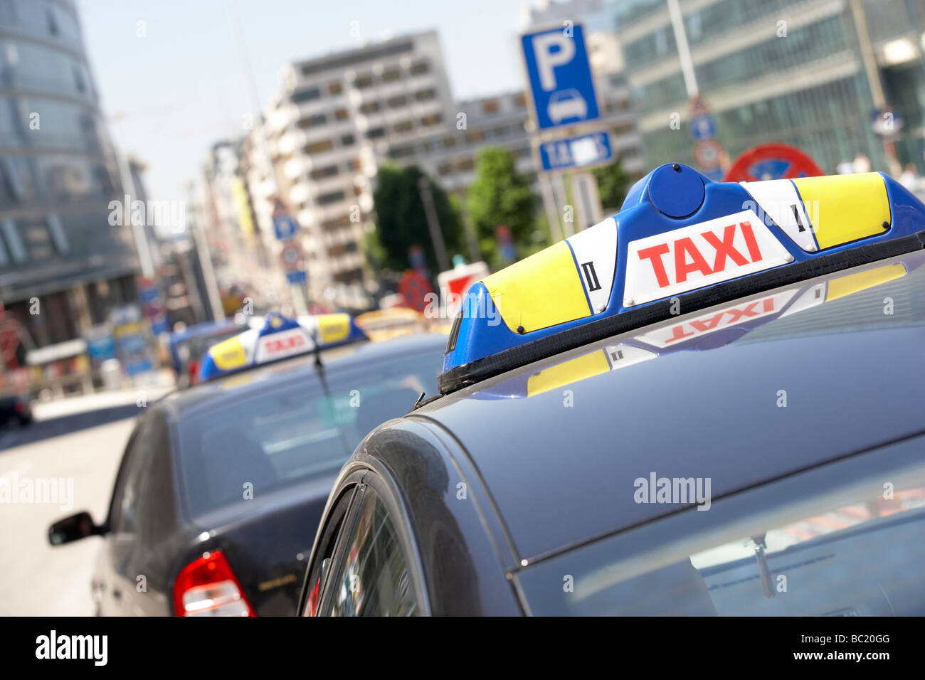 Traffic Congestion In Brussels,Belgium Stock Photo