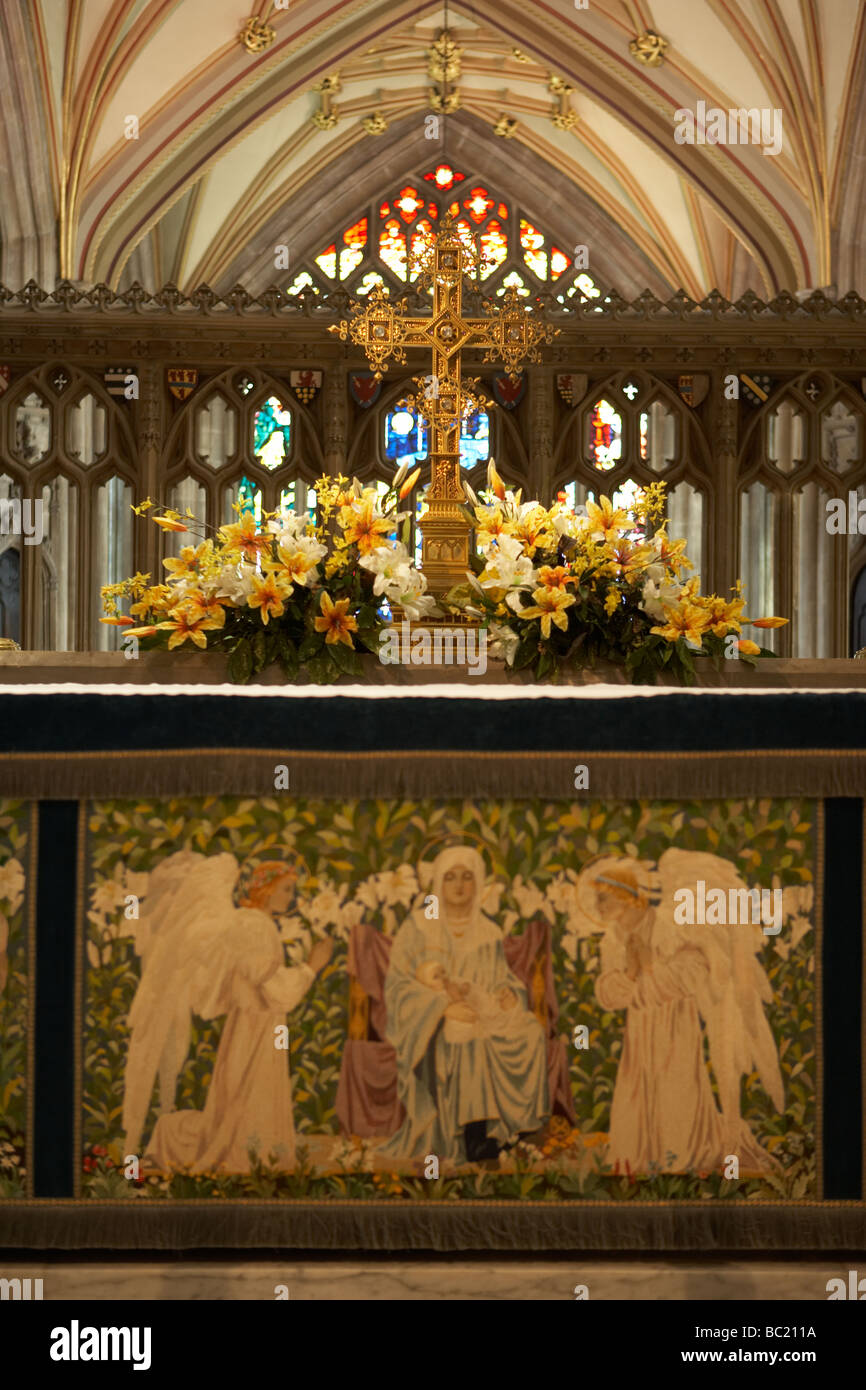 Altar In Bristol Cathedral Stock Photo