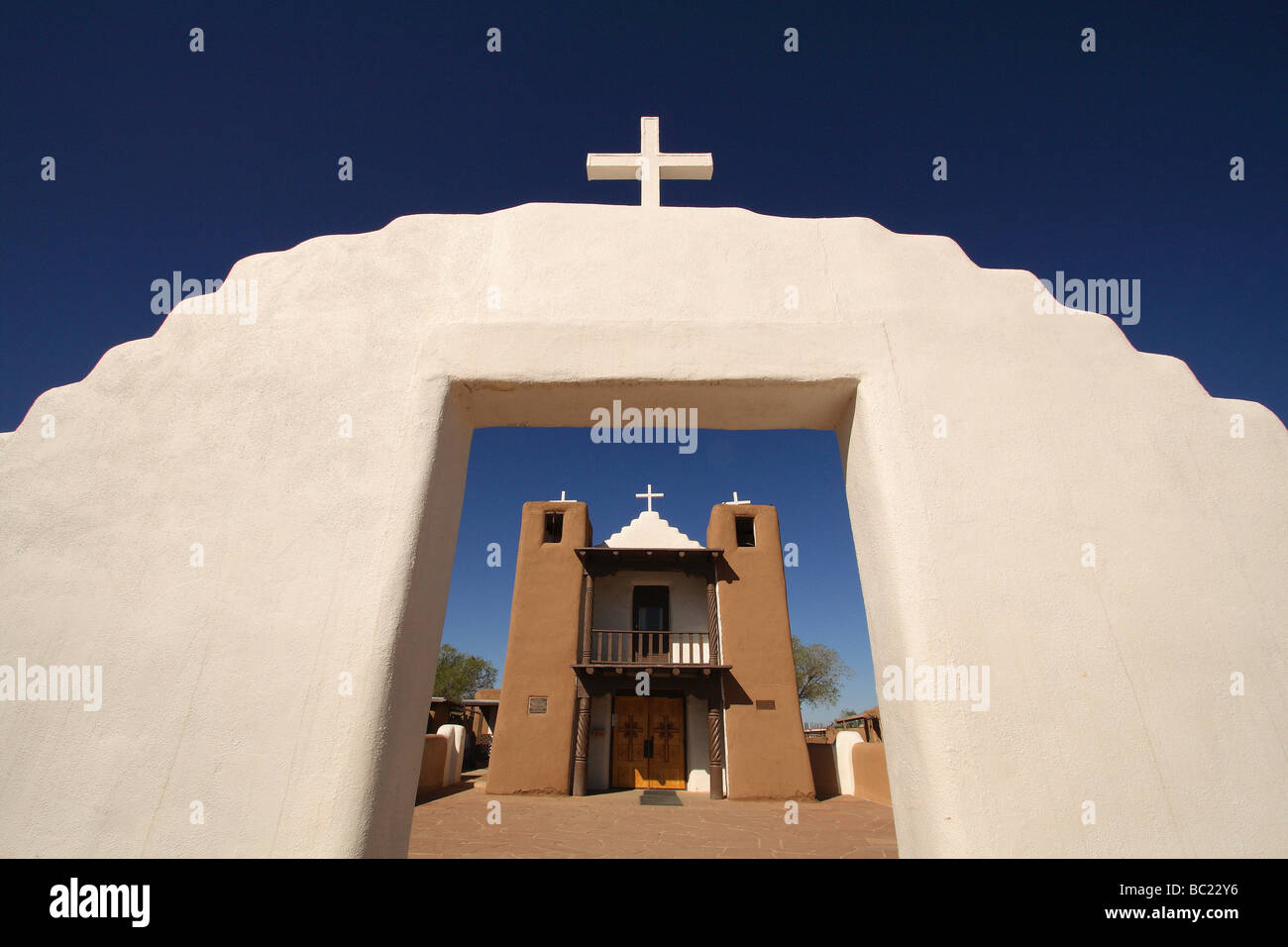 Taos Pueblo San Geronimo Church Stock Photo