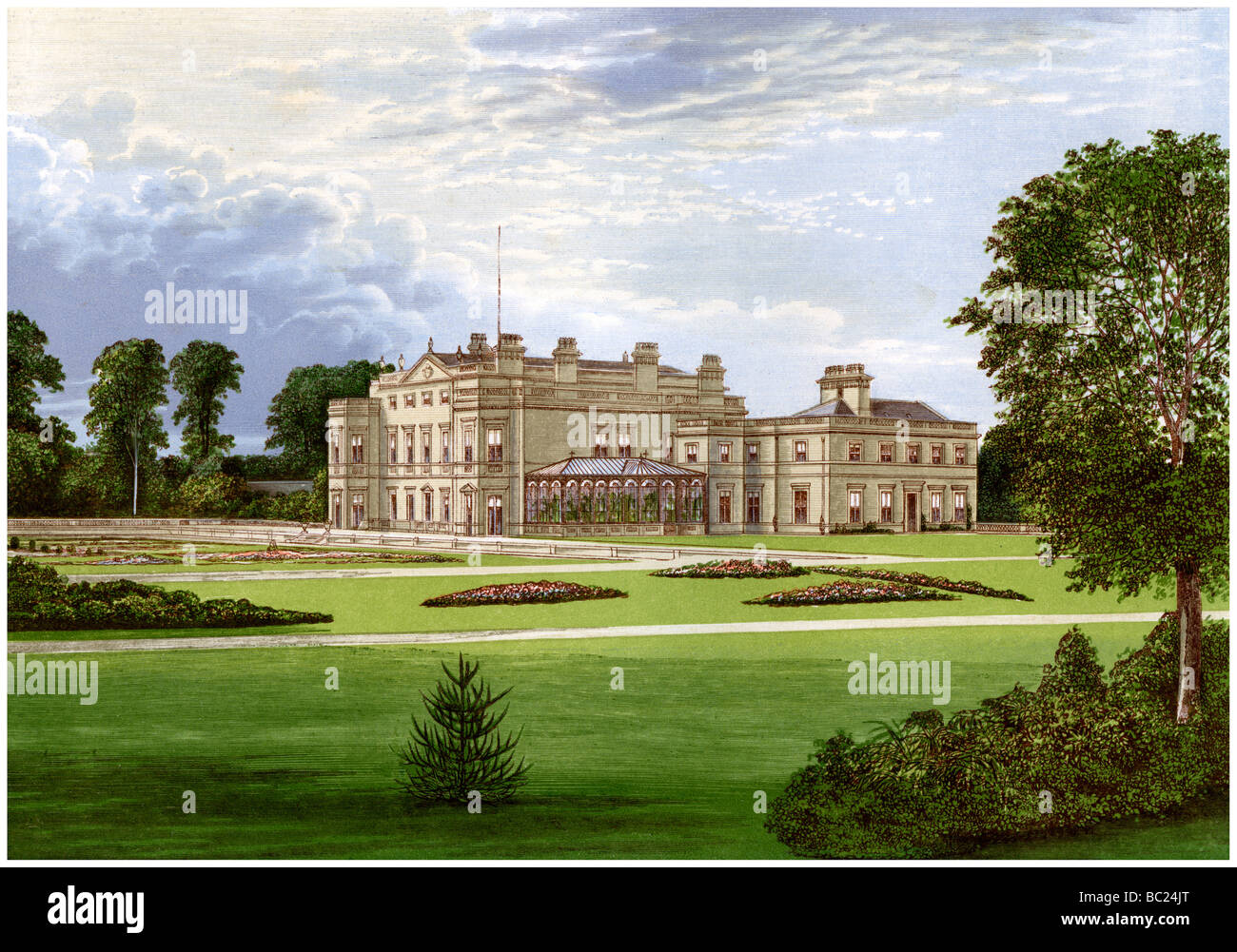 Dalton Hall, near Beverley, Yorkshire, home of Lord Hotham, c1880. Artist Unknown Stock Photo