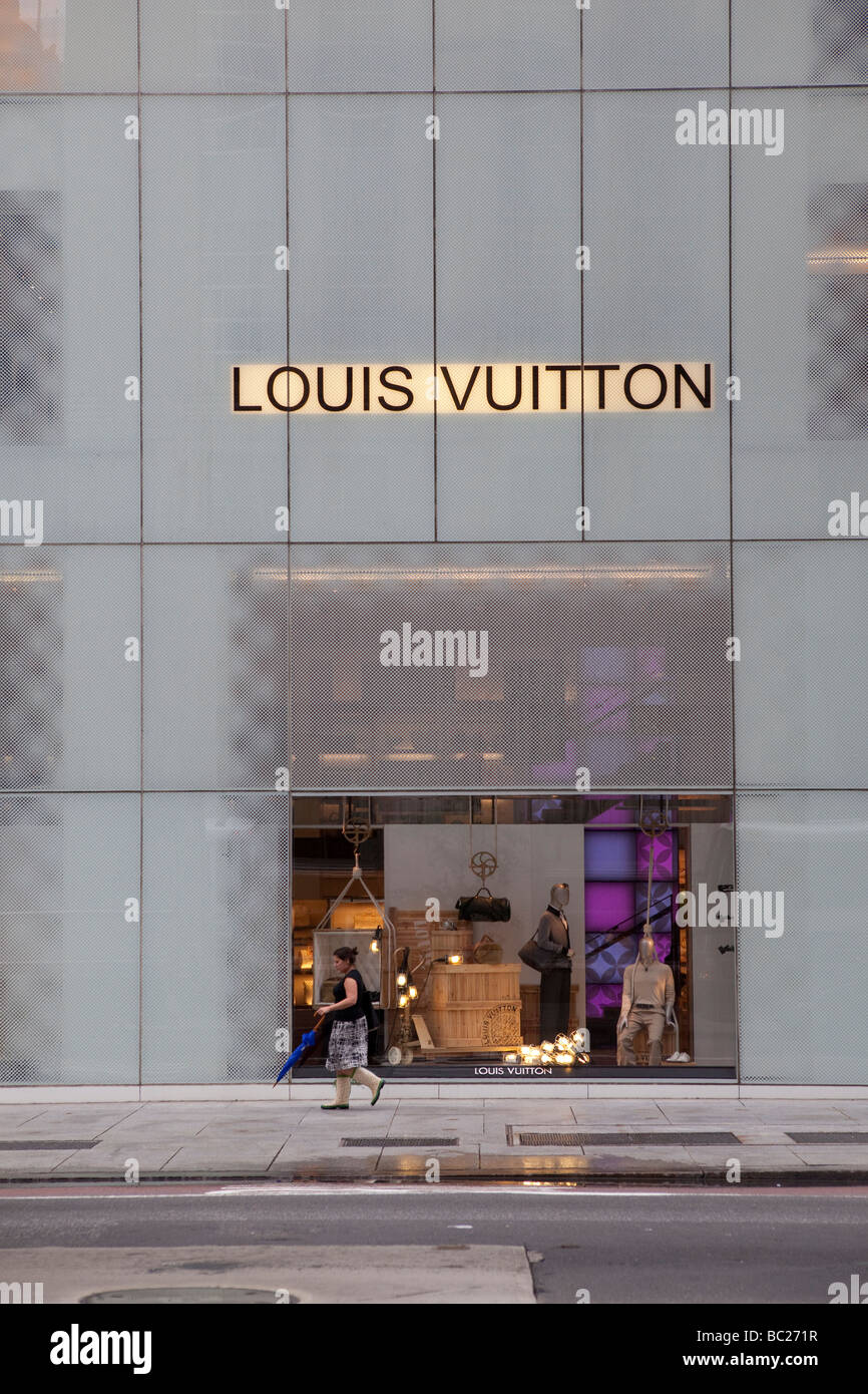 Window Louis Vuitton NYC Stock Photo