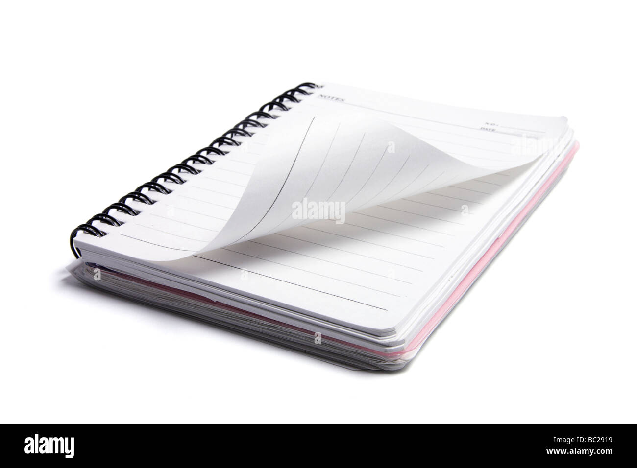 Spiral Note Pad Stock Photo Alamy