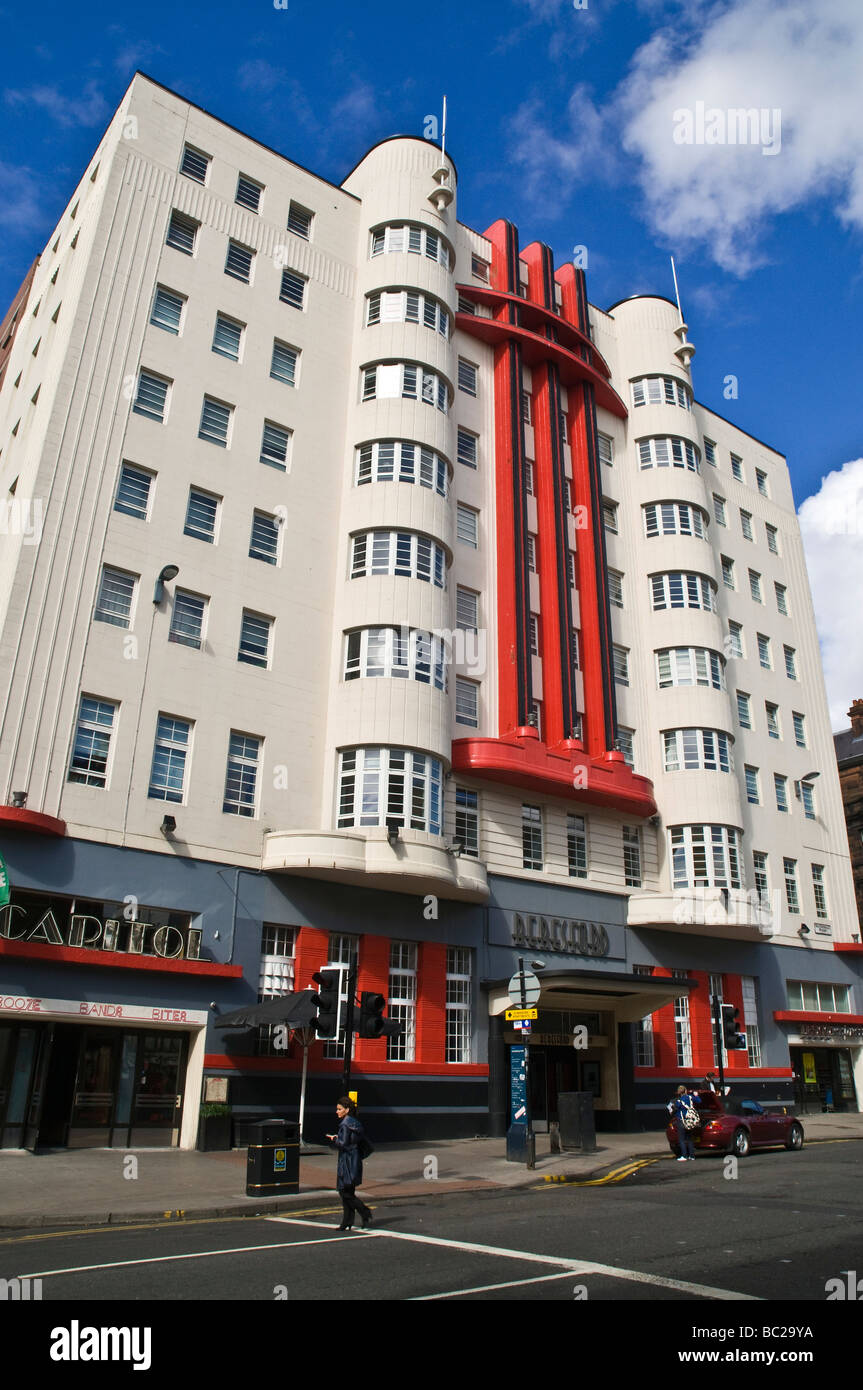 dh SAUCHIEHALL STREET GLASGOW Beresford building Art Deco building Stock Photo 24637966 Alamy