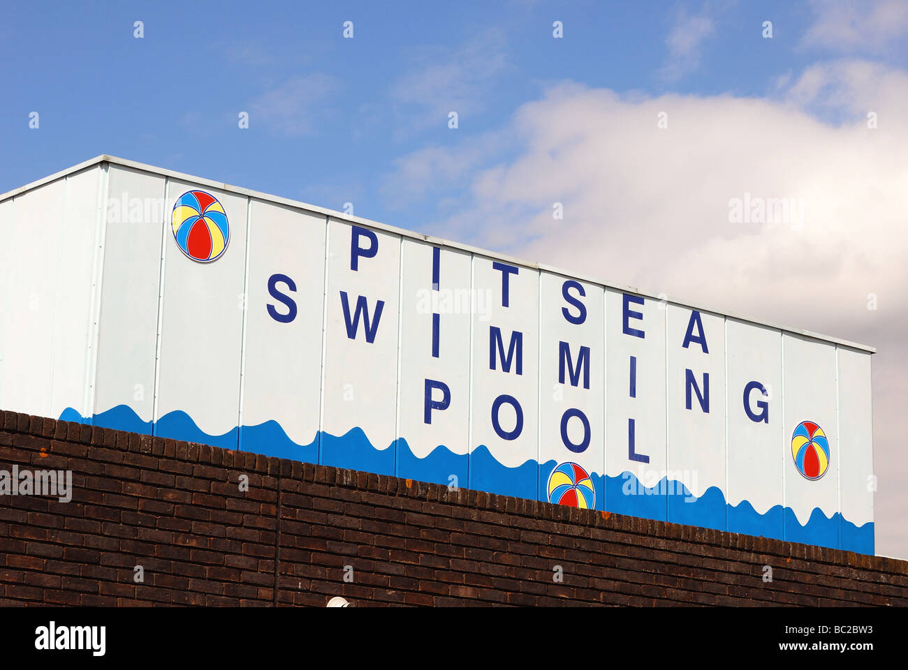 Pitsea Swimming Pool Stock Photo