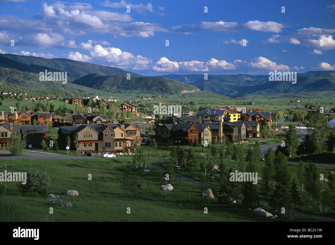 The Porches Townhomes in Steamboat Springs Colorado USA Stock Photo Alamy