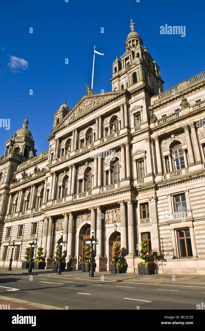 dh City Chambers GEORGE SQUARE GLASGOW City chambers front enterance Stock Photo