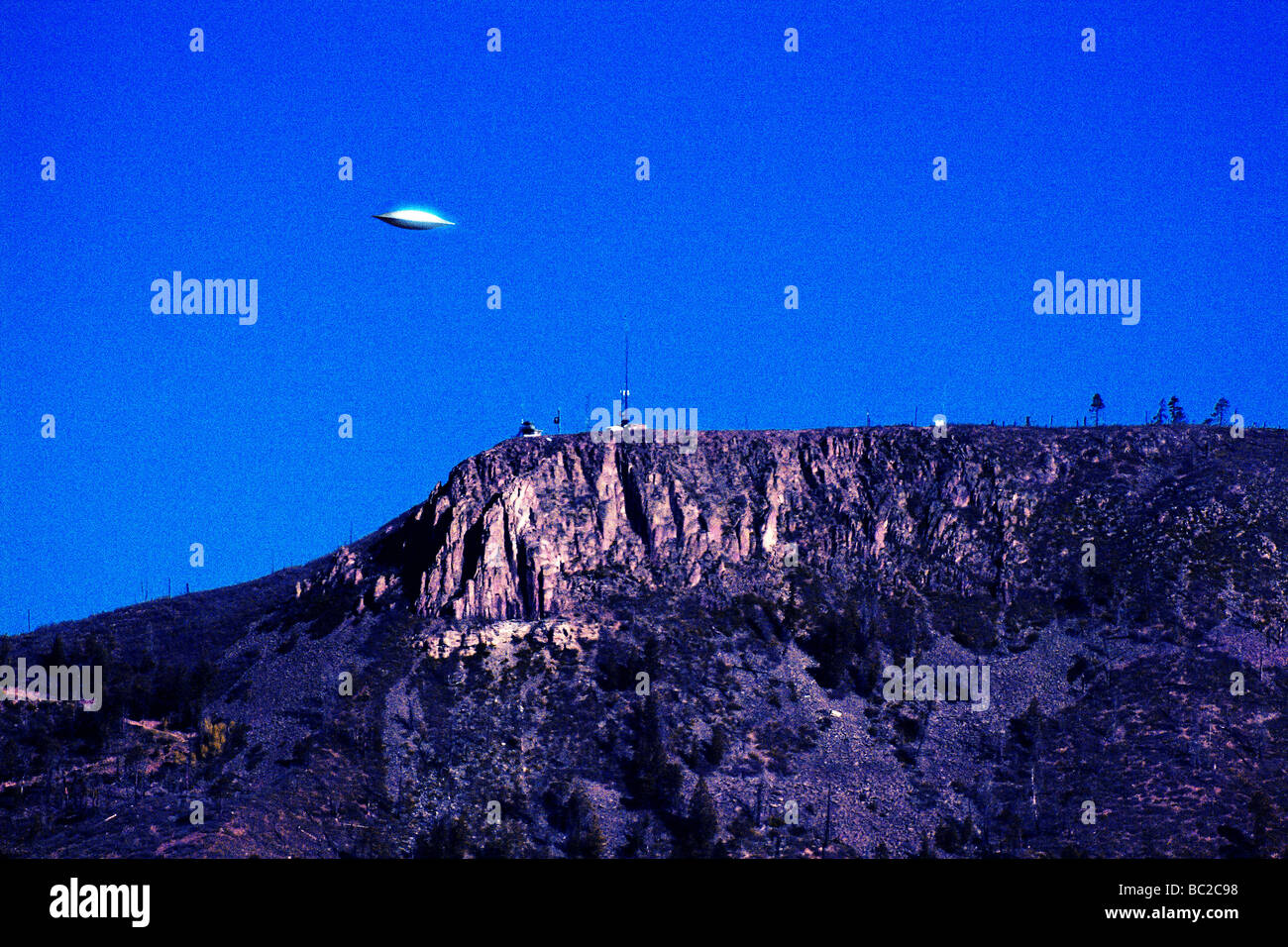UFO sighting, Dulce, New Mexico, USA Stock Photo