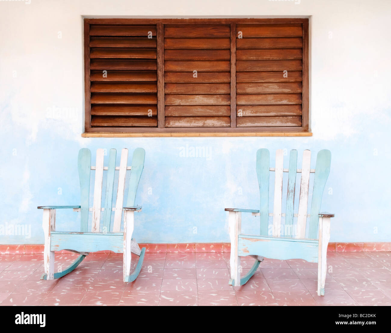 Traditional rocking chairs in Vinales, Cuba, Caribbean Stock Photo Alamy