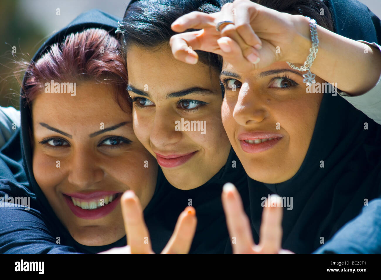 Young Iranian Women in Yazd Iran Stock Photo