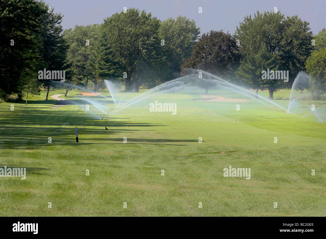 Watering golf course greens hires stock photography and images Alamy