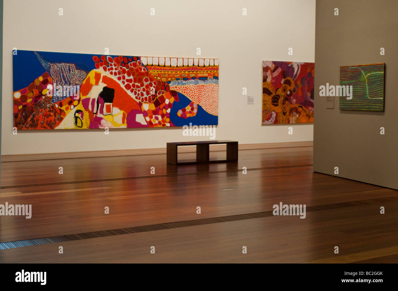 National Gallery of Victoria, Aboriginal Galleries, Melbourne, Victoria, Australia Stock Photo