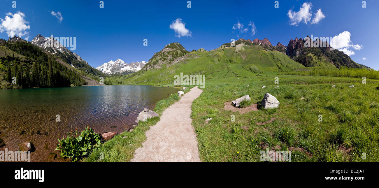 Sievers Mountain Maroon Bells Snowmass Wilderness Area White River National Forest Colorado USA Stock Photo