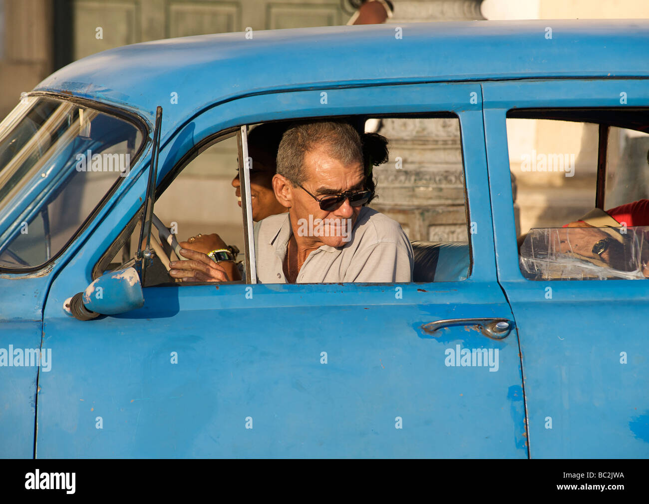 Classic American car. A cultural icon for modern day Cuba. Havana, Cuba Stock Photo
