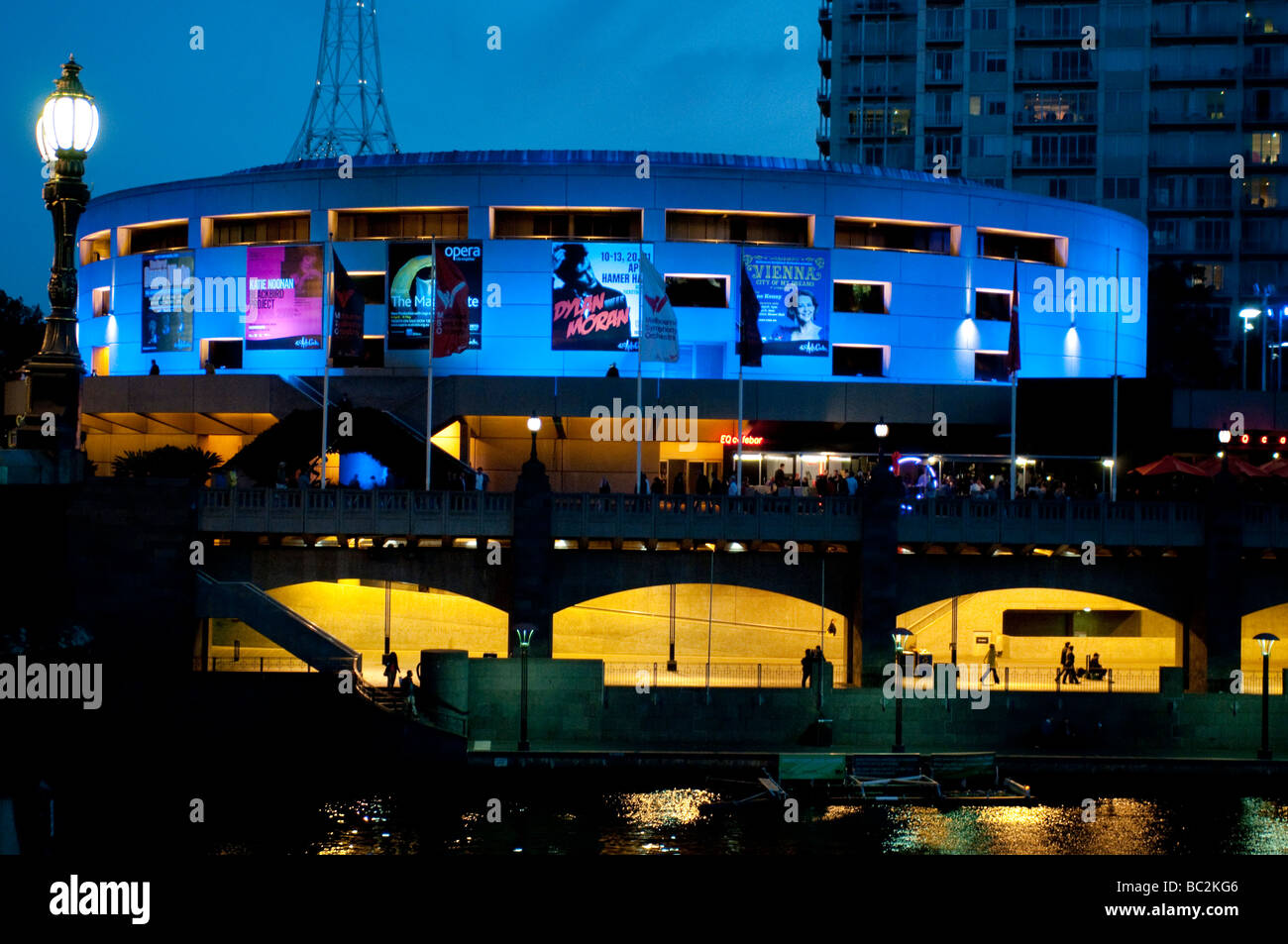 Victorian Arts Centre and Hamer Hall at night Melbourne, Victoria