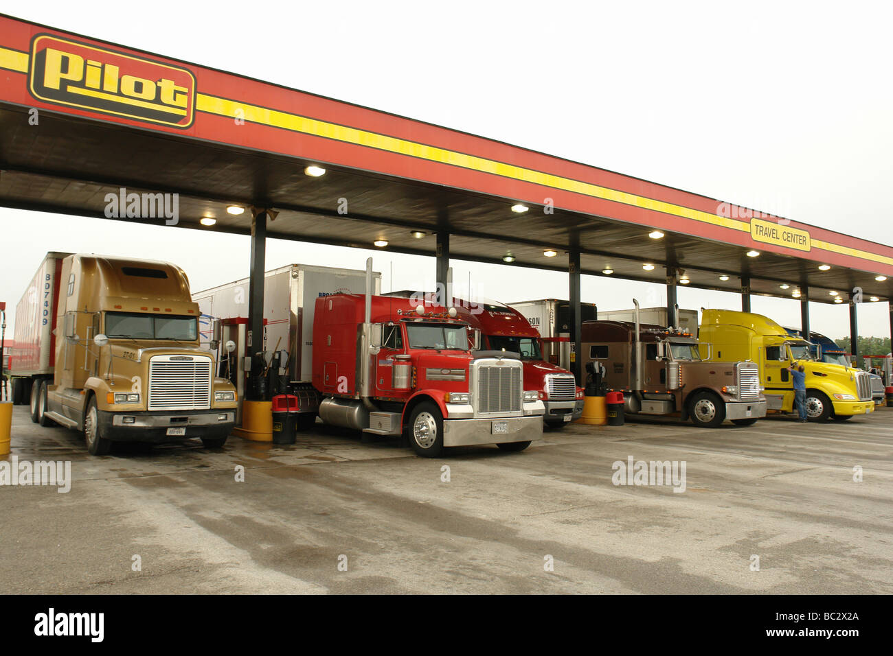 Weatherford, Texas, TX, Pilot, Gas station, I40 Stock Photo Alamy