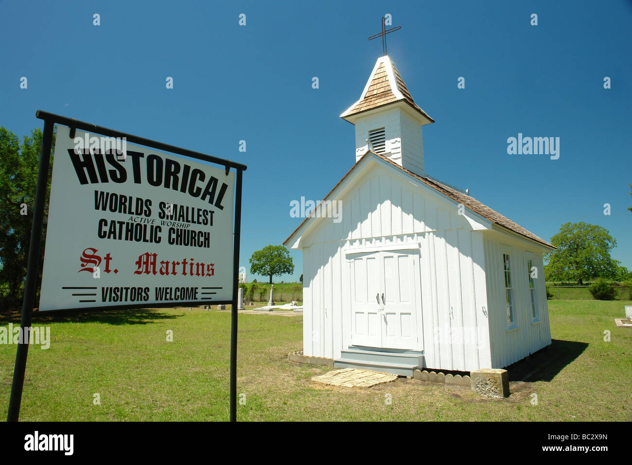 Warrenton, Texas, TX, World's Smallest Catholic Church Stock Photo Alamy