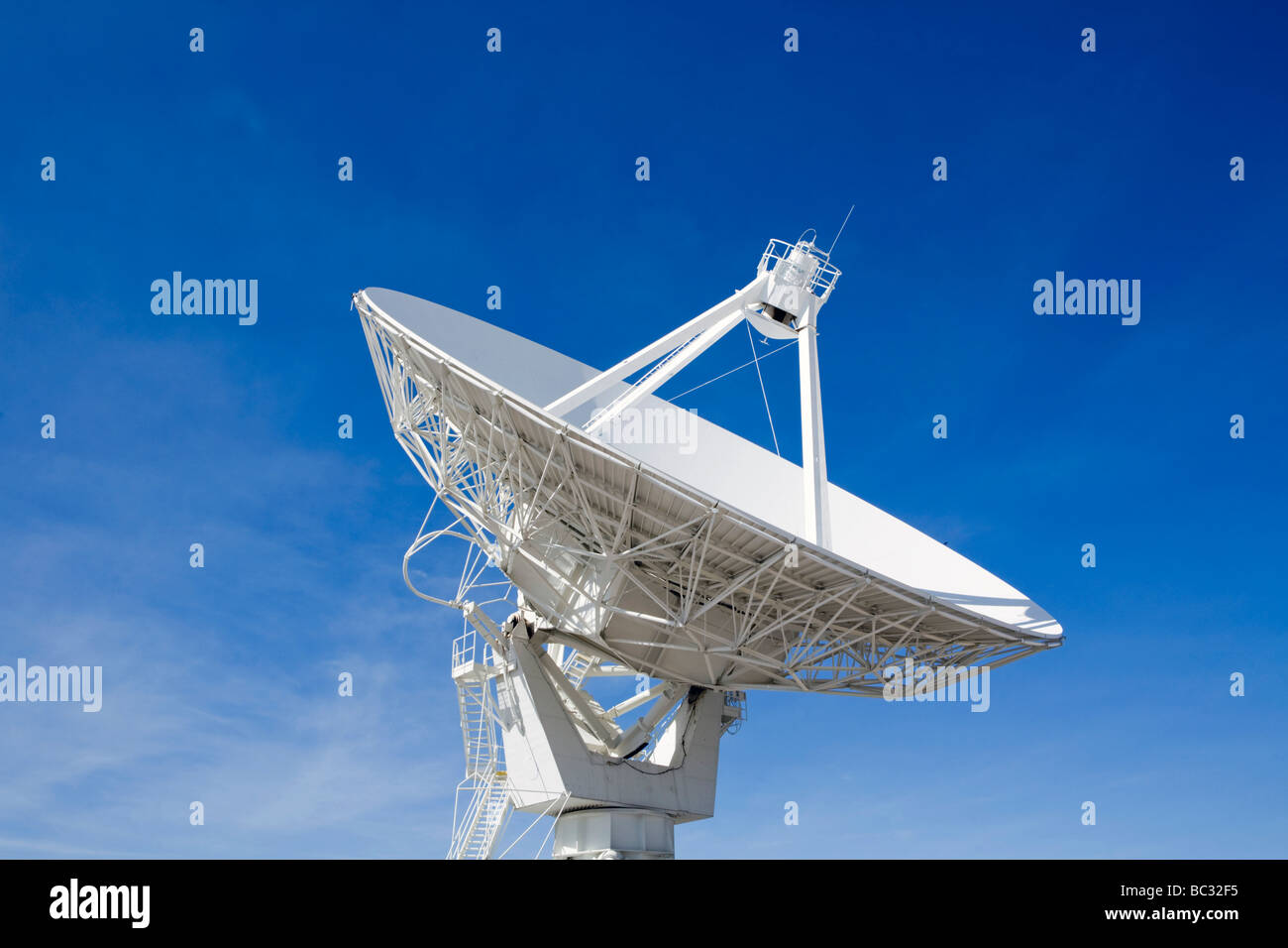 Dish antenna at the Very Large Array. Stock Photo