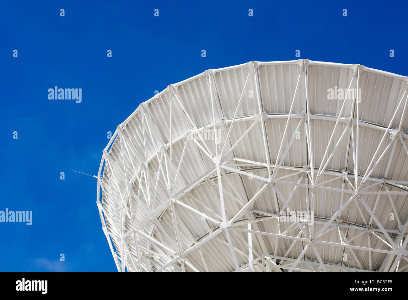 Dish antenna at the Very Large Array Stock Photo