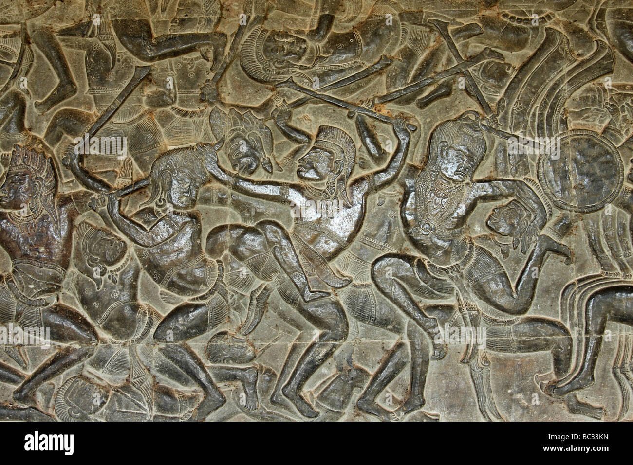 Angkor Wat] [bas relief] depicting [Battle of Kurukshetra], Cambodia Stock  Photo - Alamy
