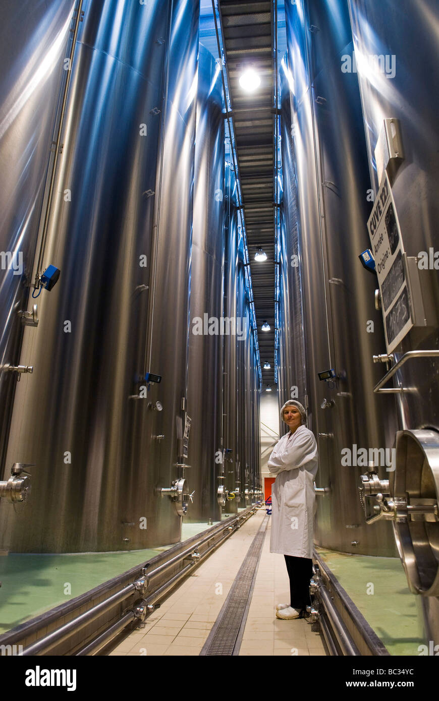 Condé sur Vire (50) : 'Val de Vire' cider factory Stock Photo