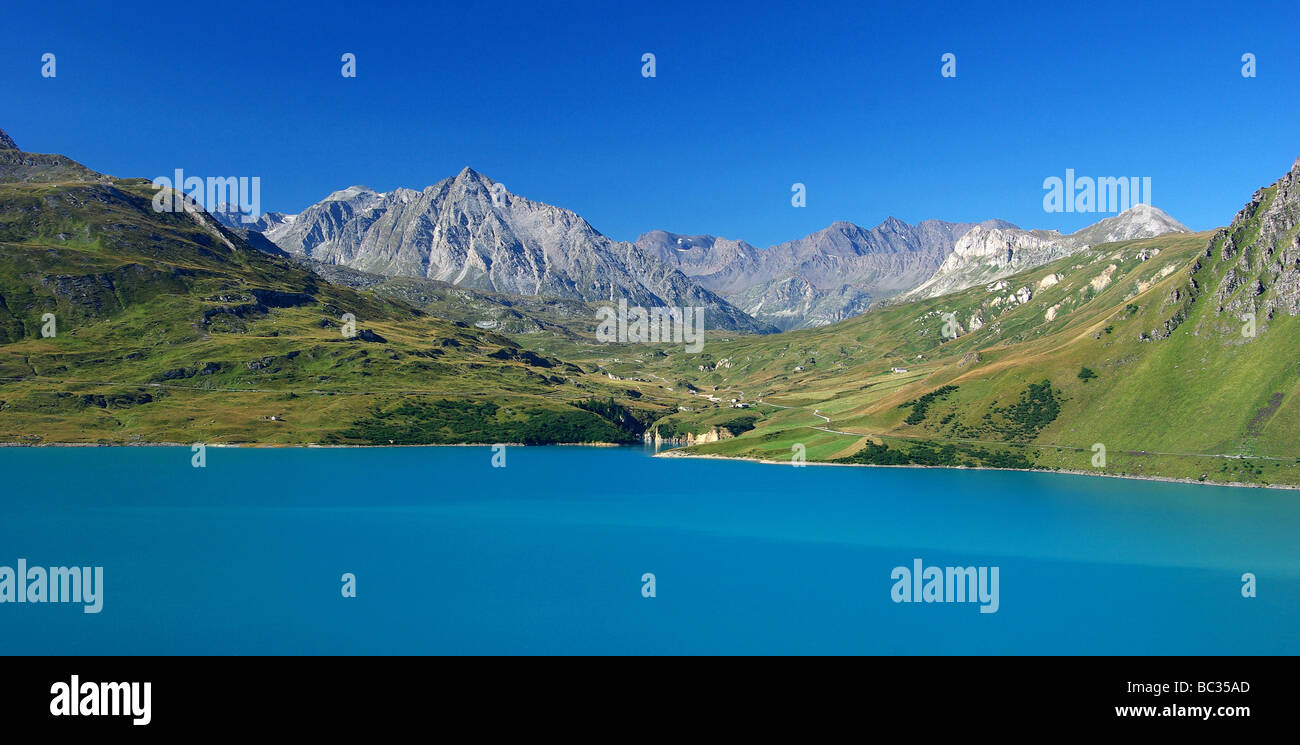 Mont Cenis Lake (73) Stock Photo