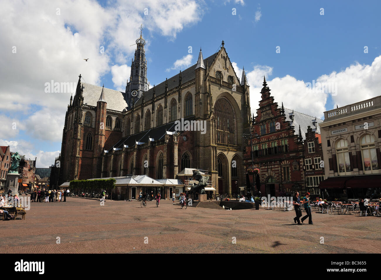 St Bavo church on the Grote Markt in Haarlem The Netherlands Stock Photo