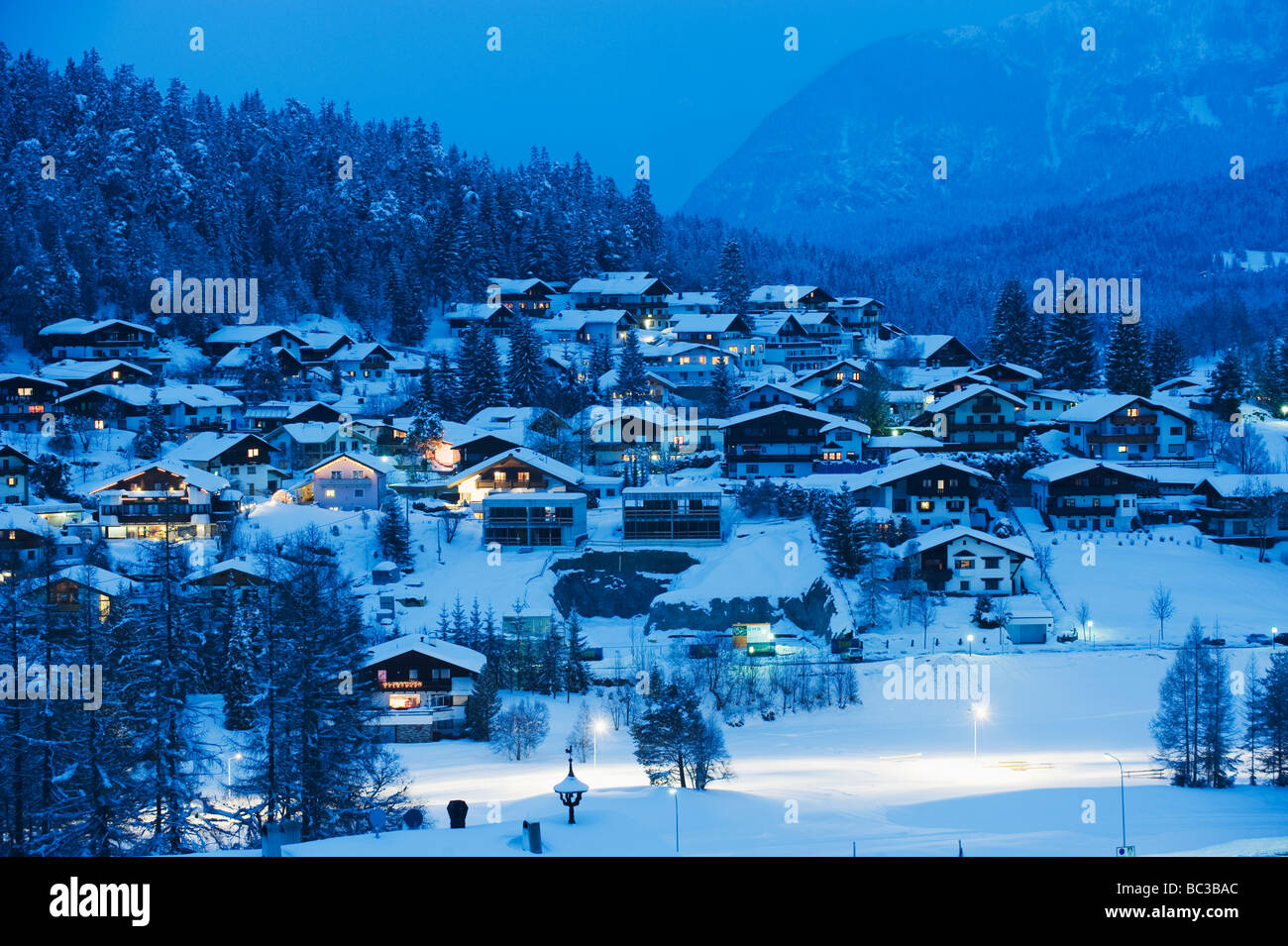 Seefeld village the Tyrol Austria Stock Photo