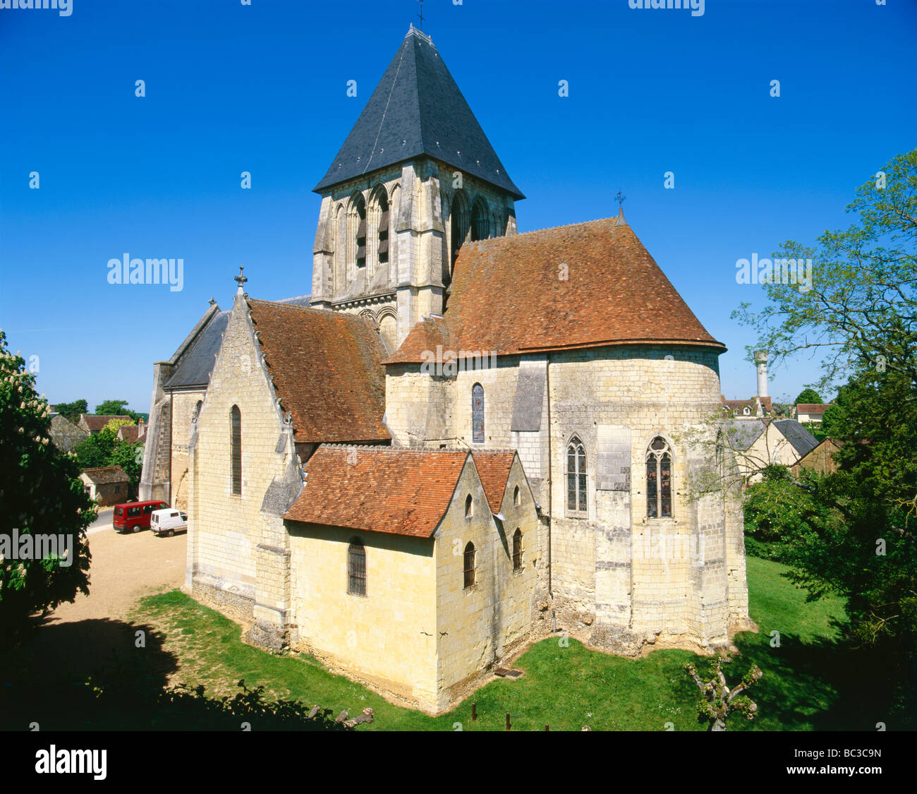 Troo Church Loire Valley France Stock Photo