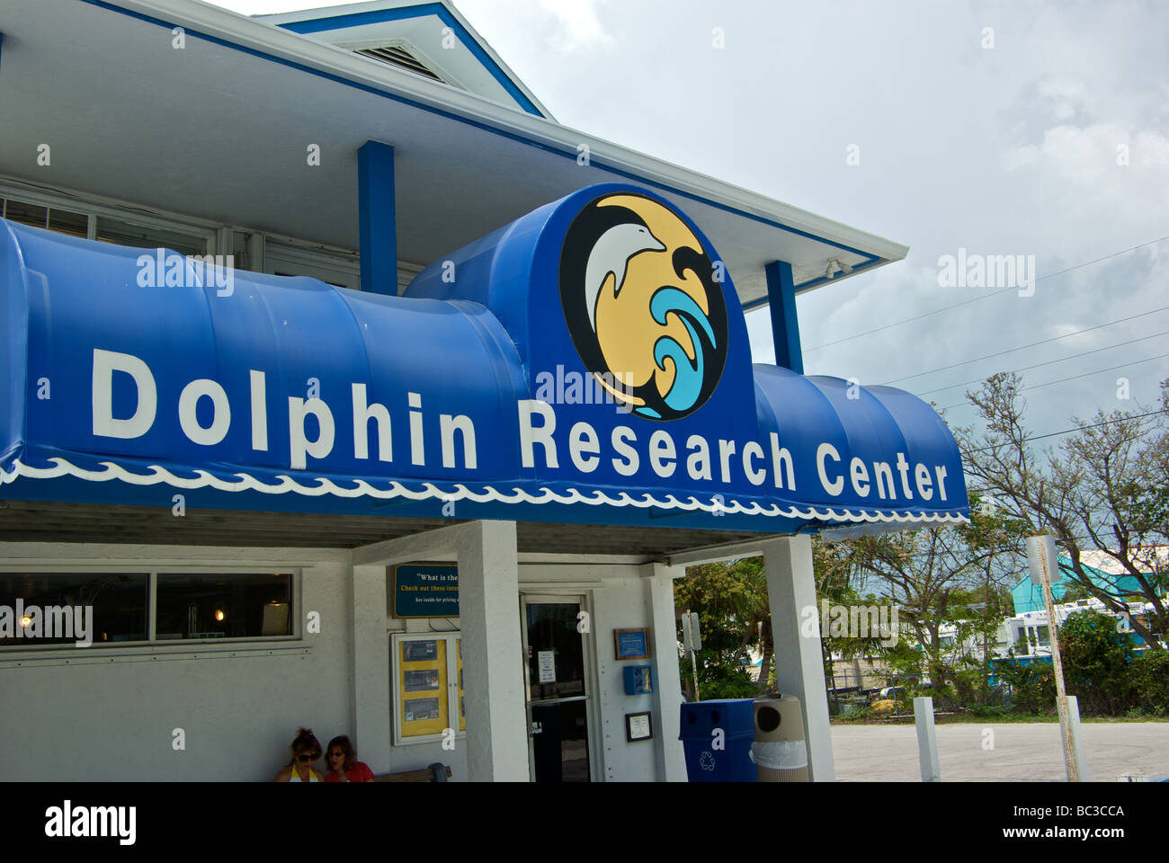 Dolphin Research Center entrance in Islamorada Florida Stock Photo