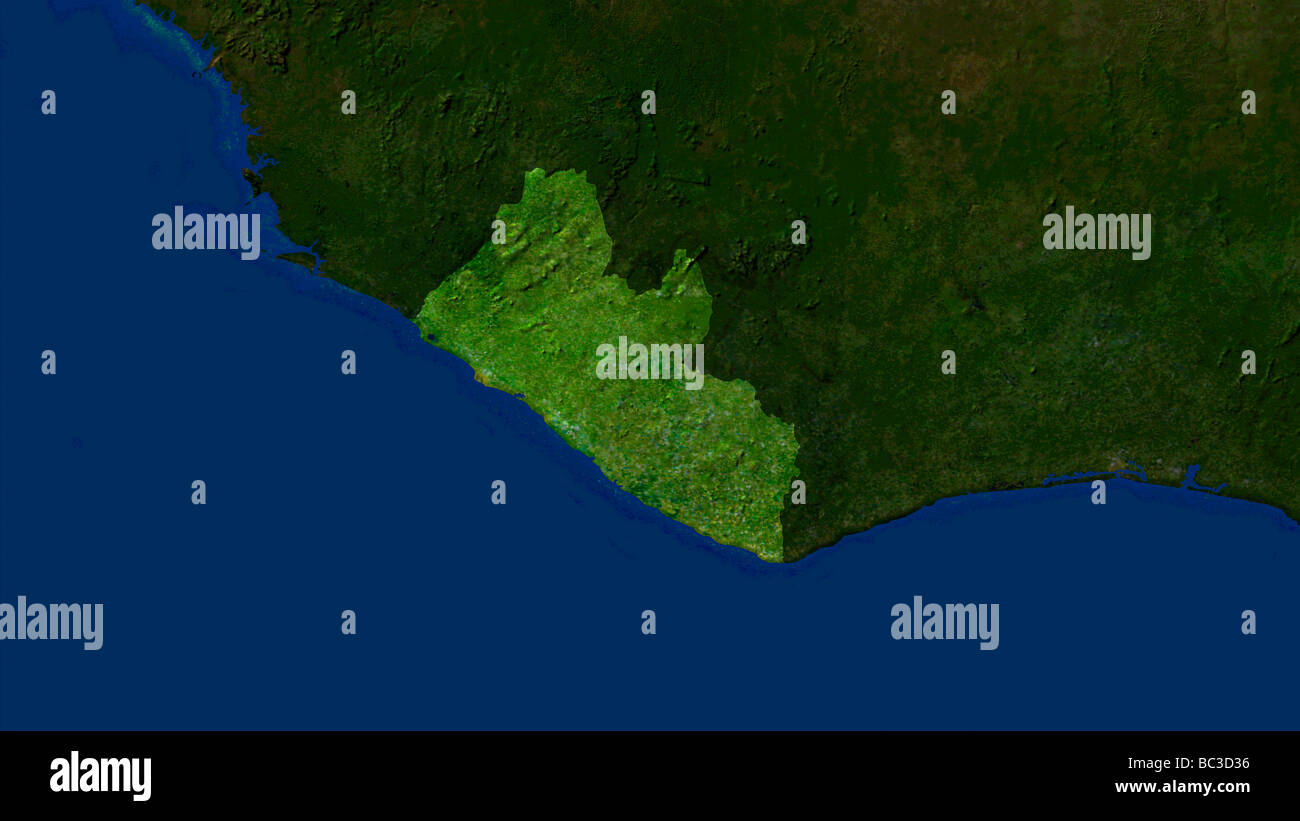 Maps of liberia hi-res stock photography and images - Alamy