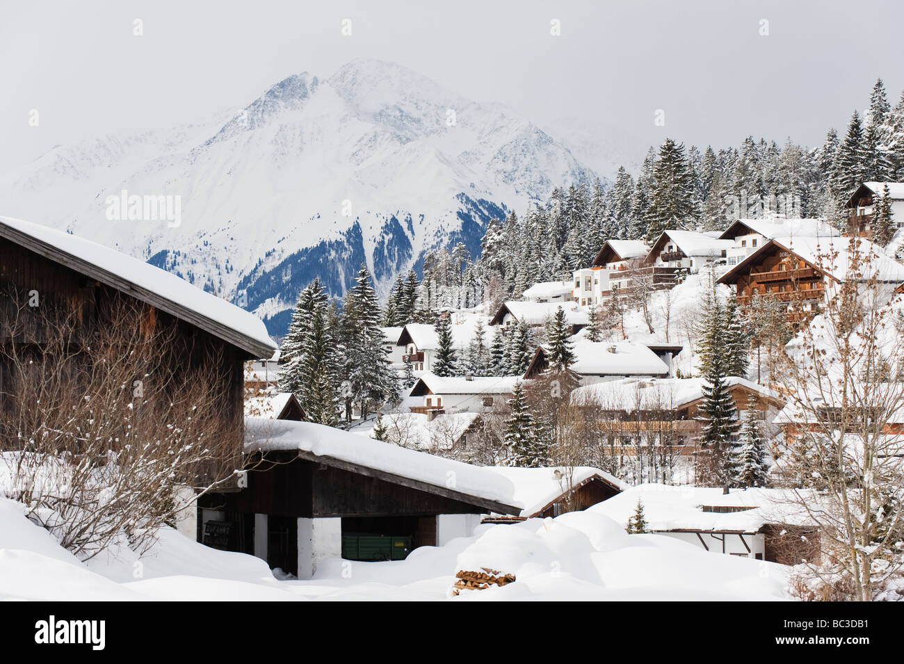Seefeld ski resort the Tyrol Austria Stock Photo