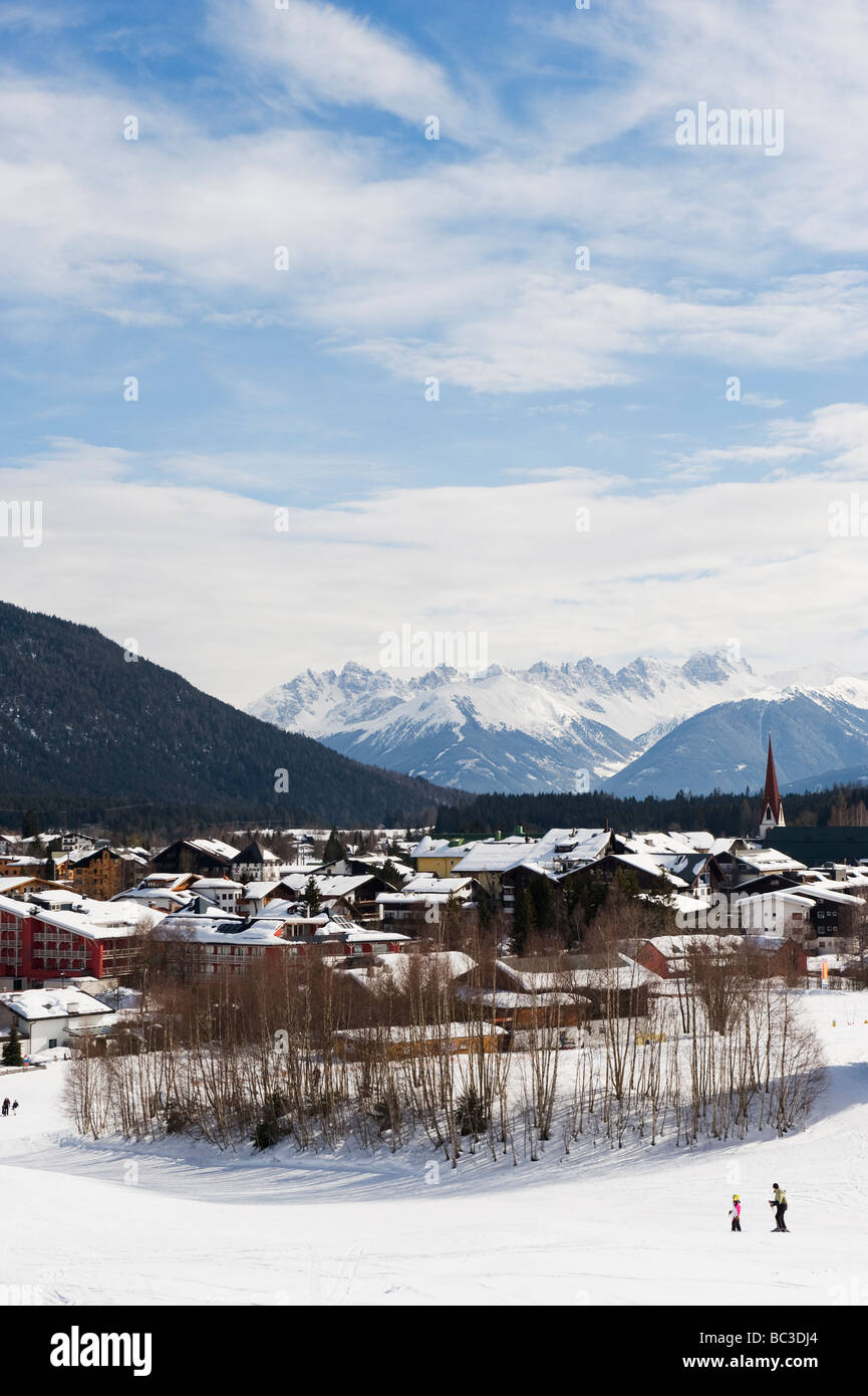 Seefeld ski resort the Tyrol Austria Stock Photo