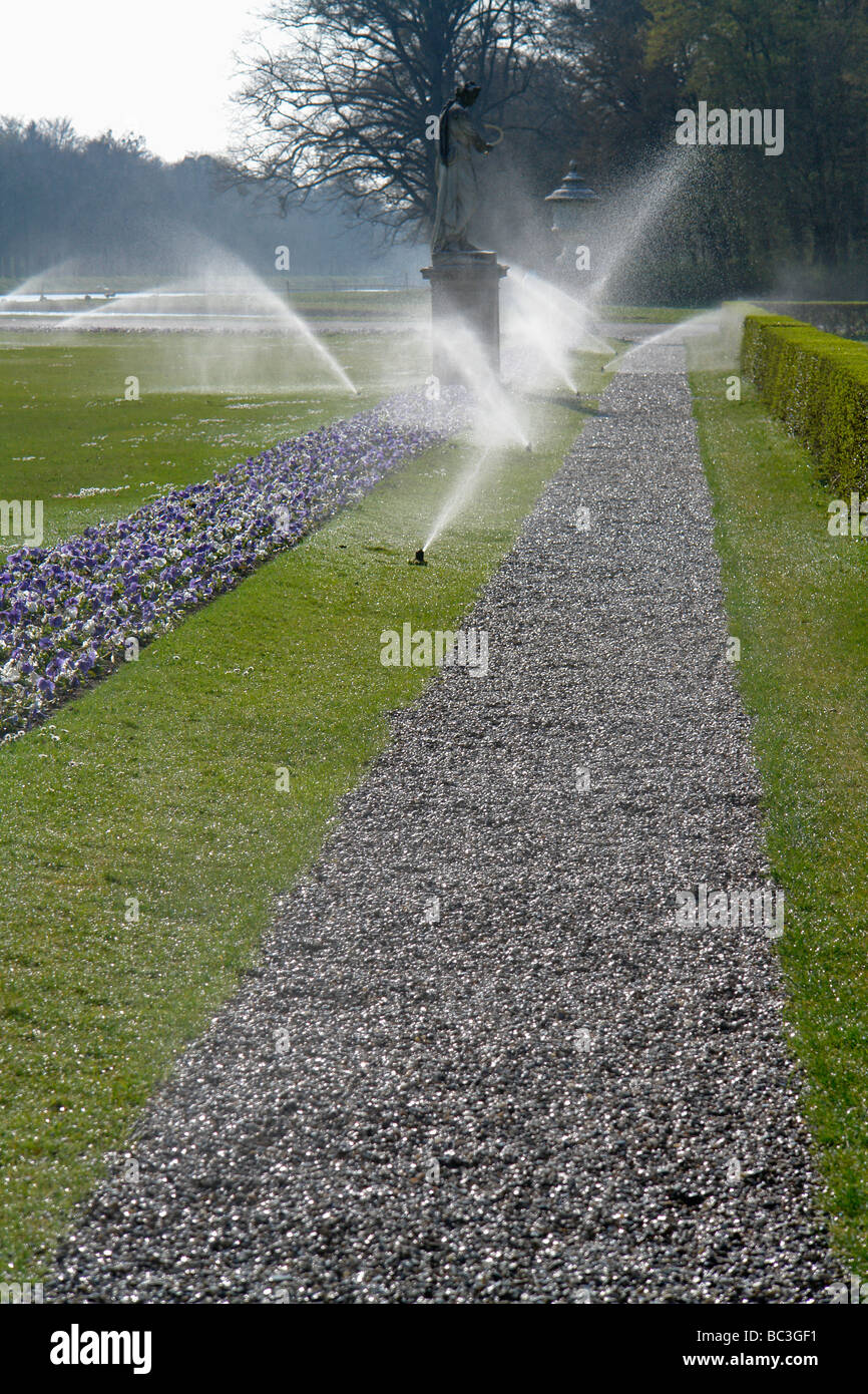 Garden watering system Stock Photo - Alamy