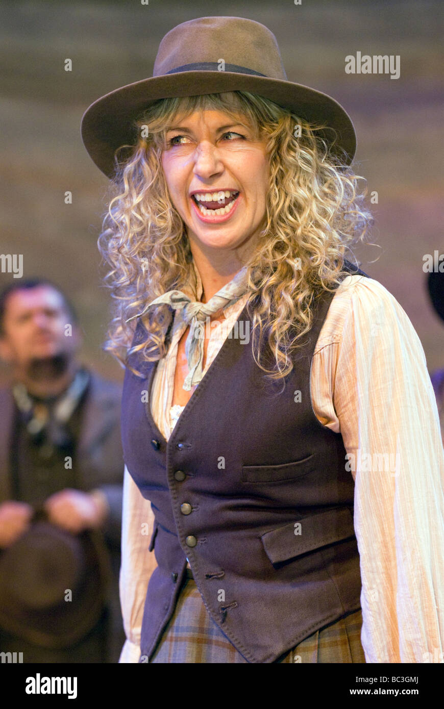Louise Plowright as Aunt Eller in Oklahoma! by Rogers & Hammerstein, Chichester Festival Theatre, June 2009. Stock Photo