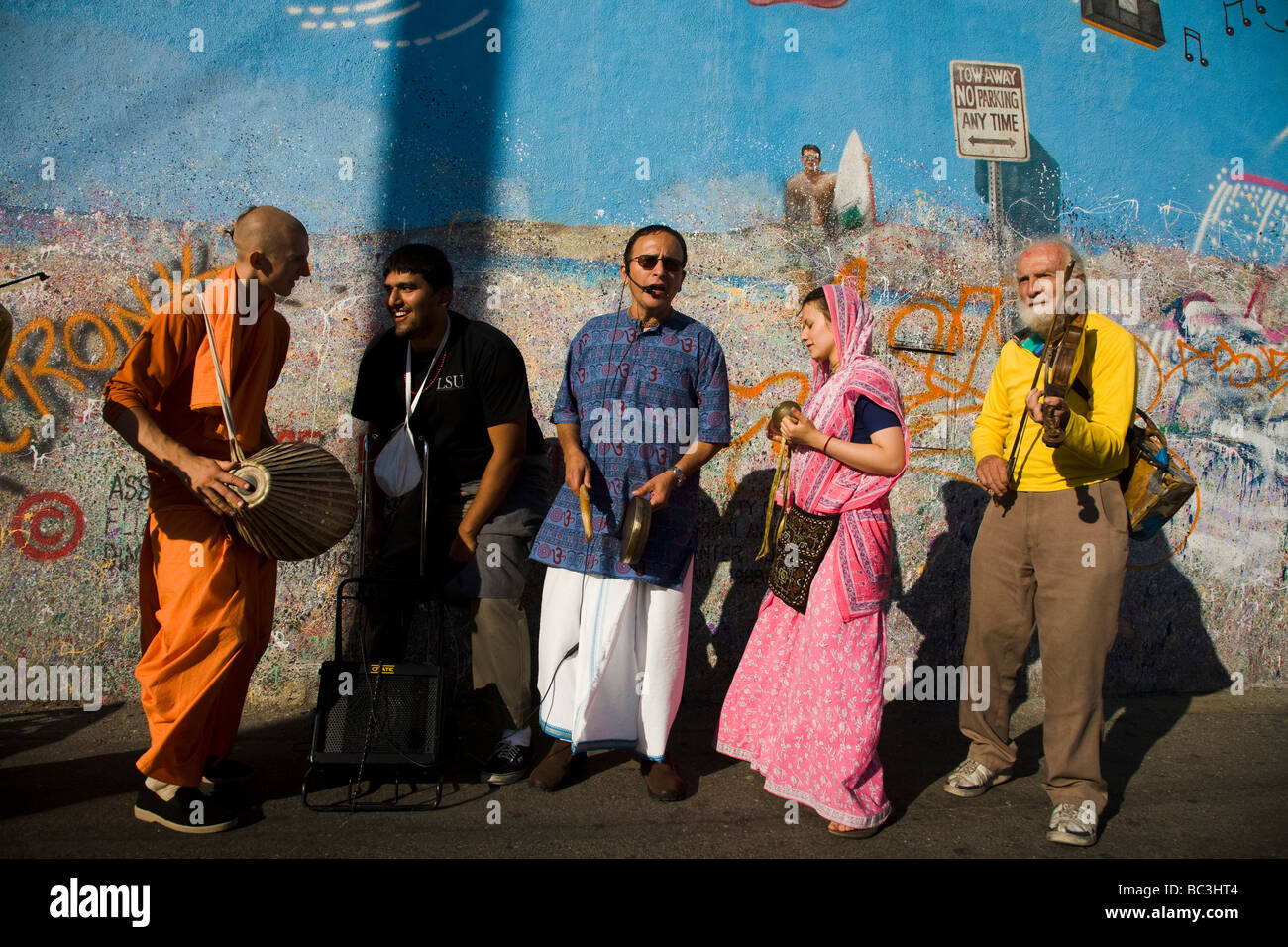 Hare Krishna Chanting Stock Photo