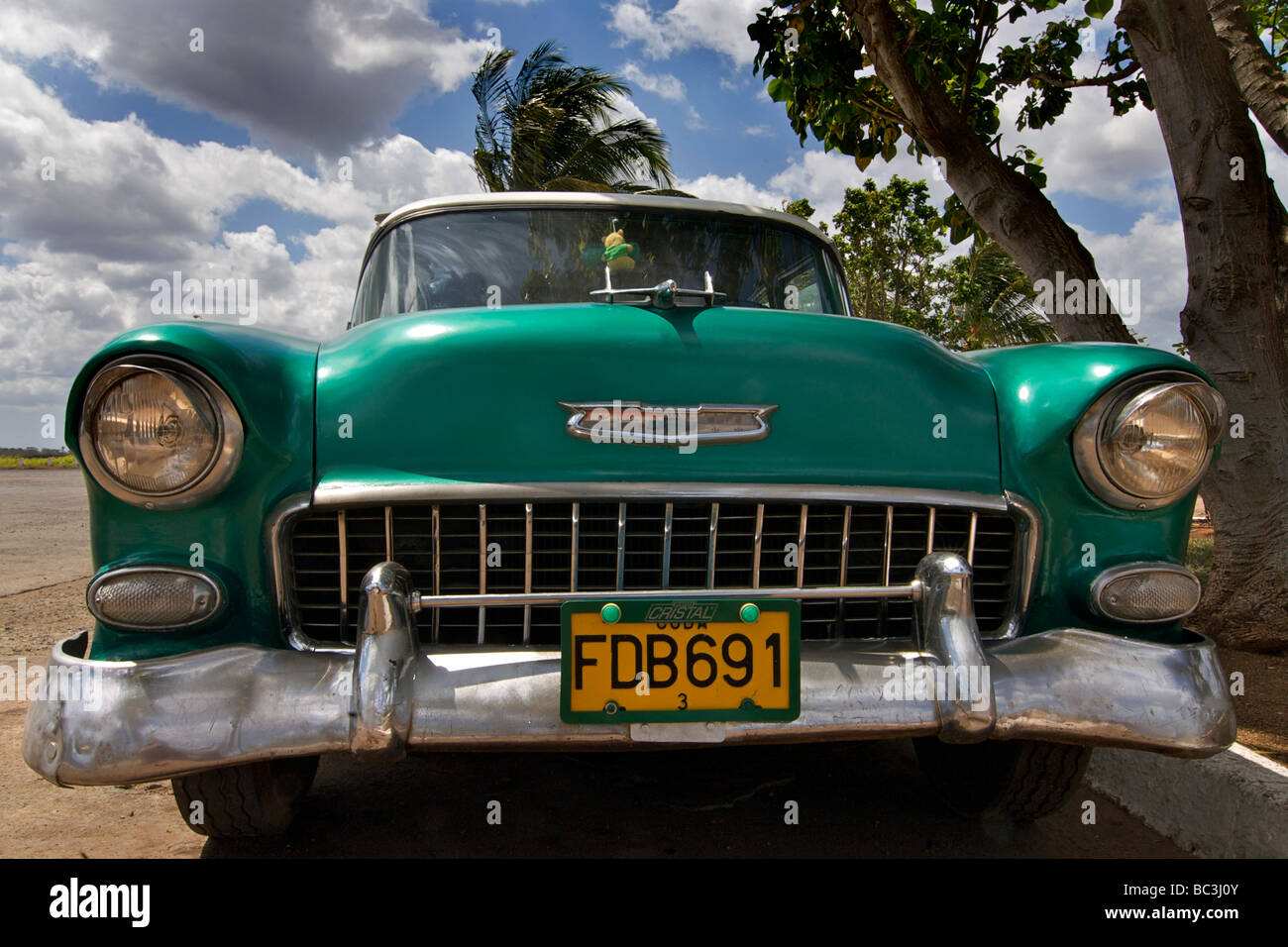 Classic American car. CHEVROLET. A cultural icon for modern day Cuba. Havana, Cuba Stock Photo