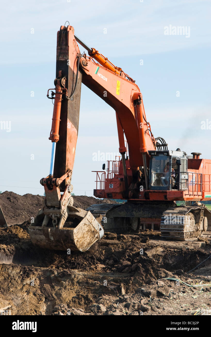 excavation equipment at the Louis Clark Regional Water System pipeline