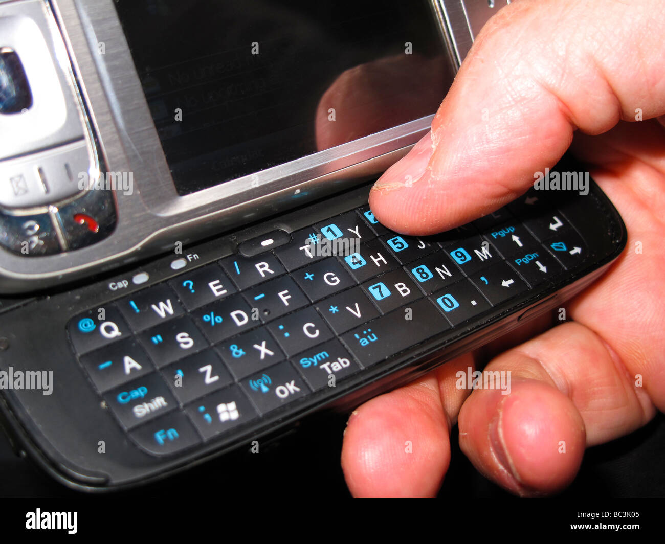PDA PC style phone with keyboard Stock Photo