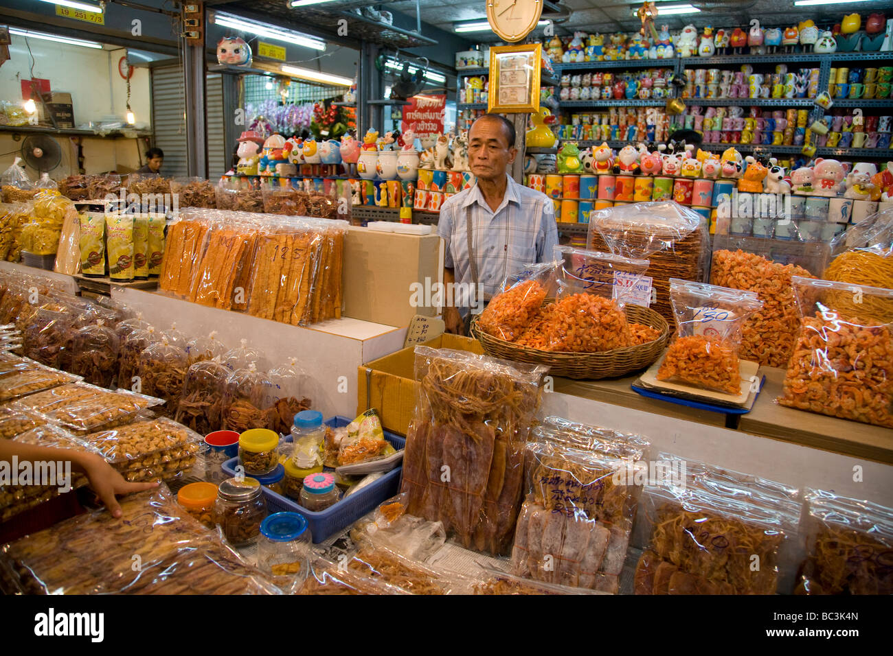 Dried fish stall at Chatuchak market, Bangkok Stock Photo Alamy