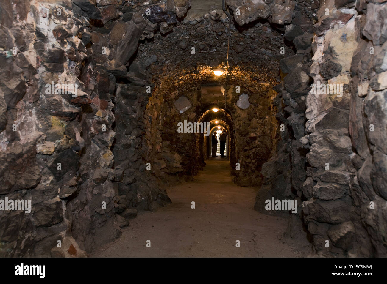 The underground tunnel at Pope's Grotto, Twickenham. London. Stock Photo
