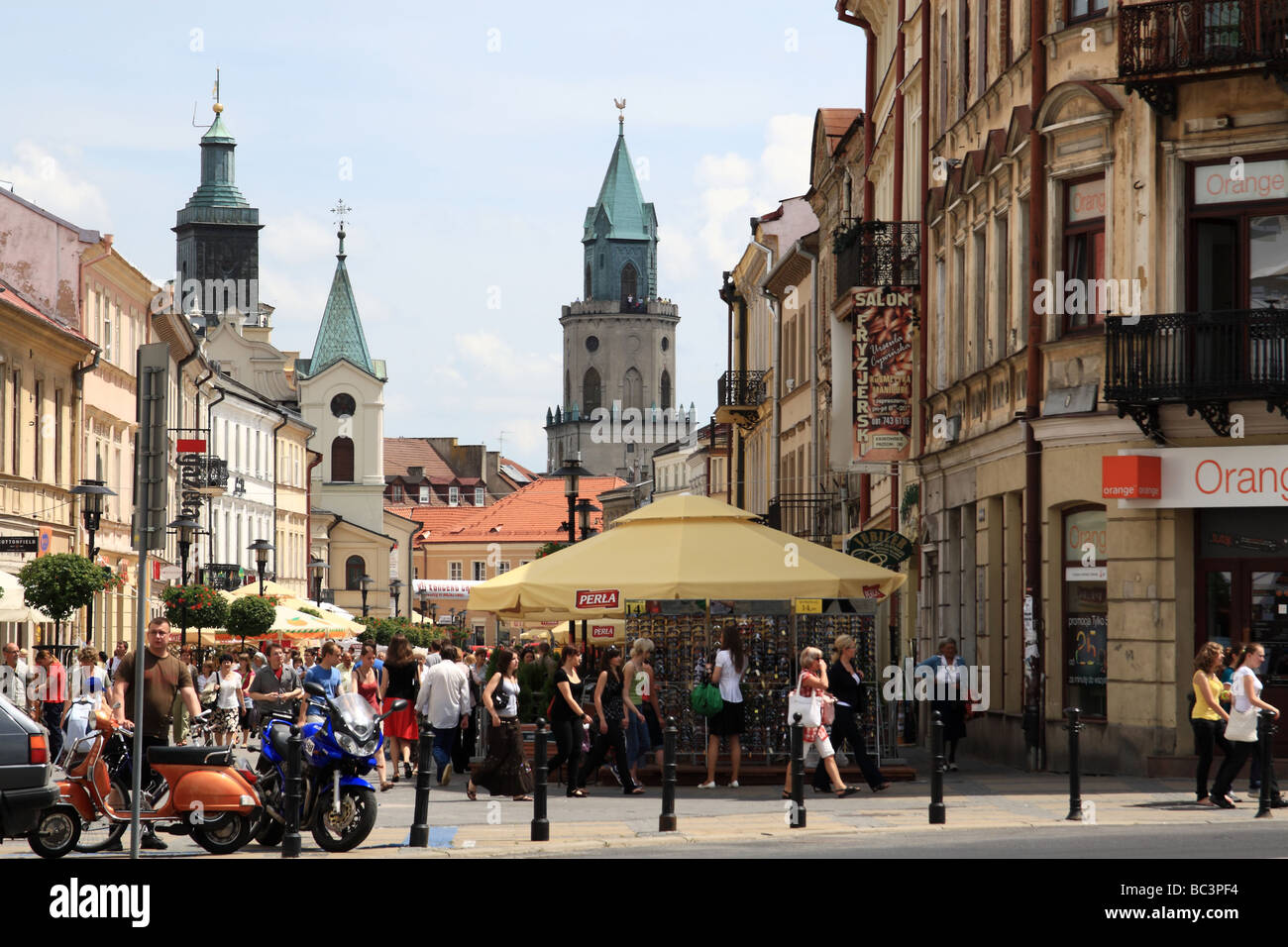 Old Town Lublin, Poland. Stock Photo