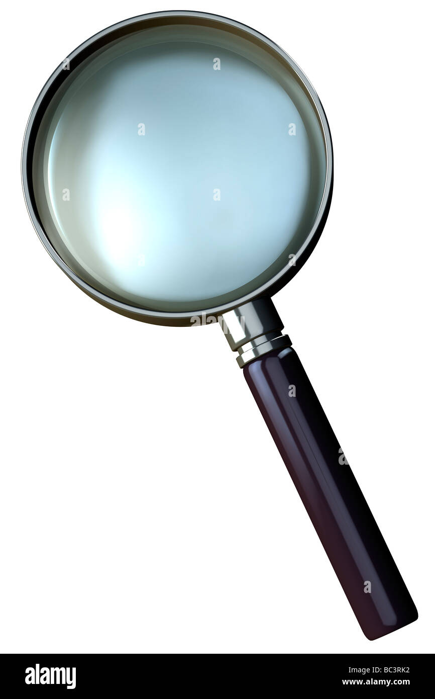 Chrome Magnifying Glass Stock Photo Alamy