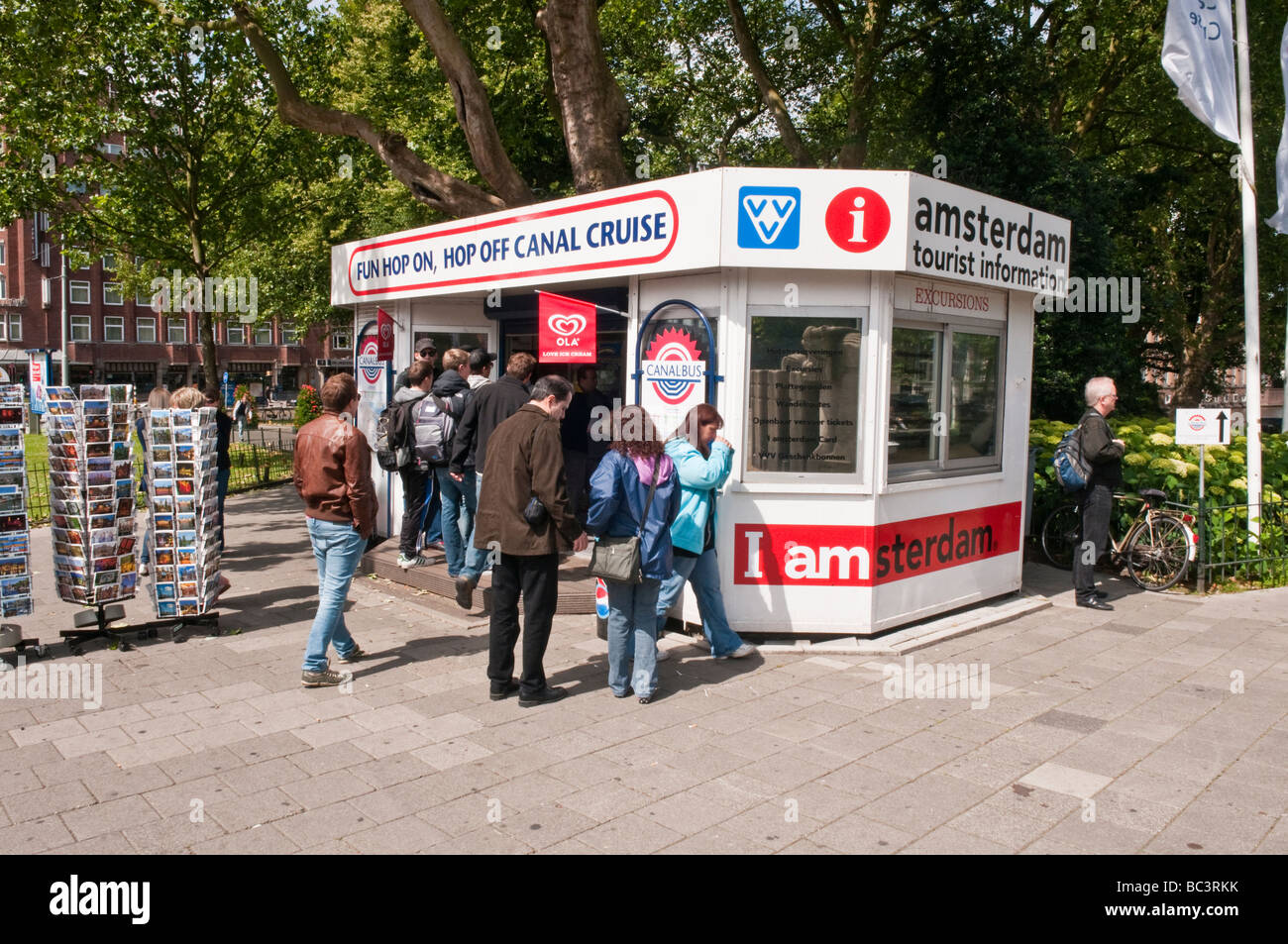 Amsterdam Tourist Information office and ticket office for canal cruises  Stock Photo - Alamy