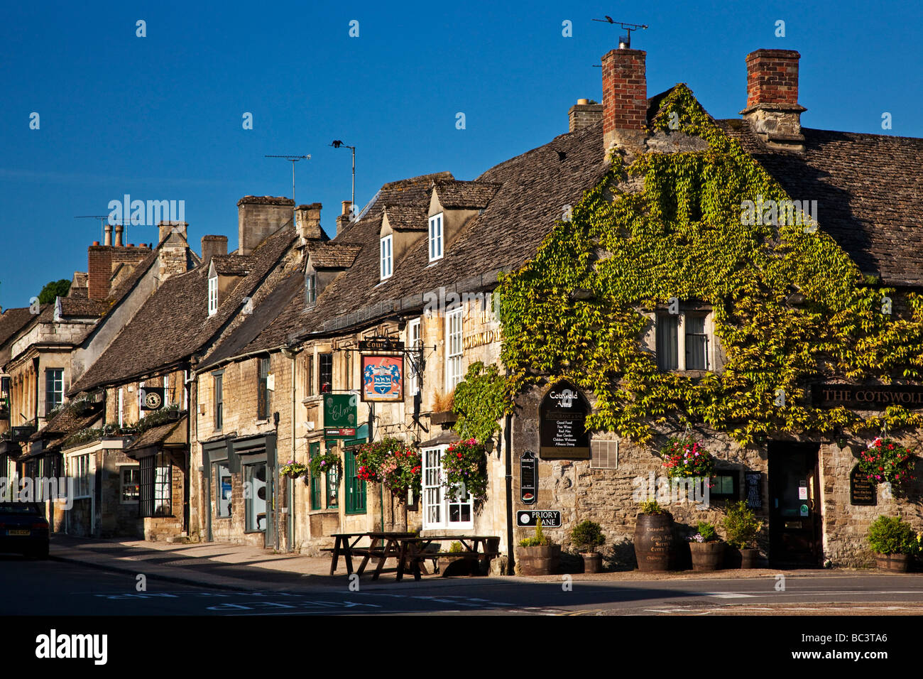 Cotswold Arms High Street Burford Oxfordshire in the Cotswolds Stock