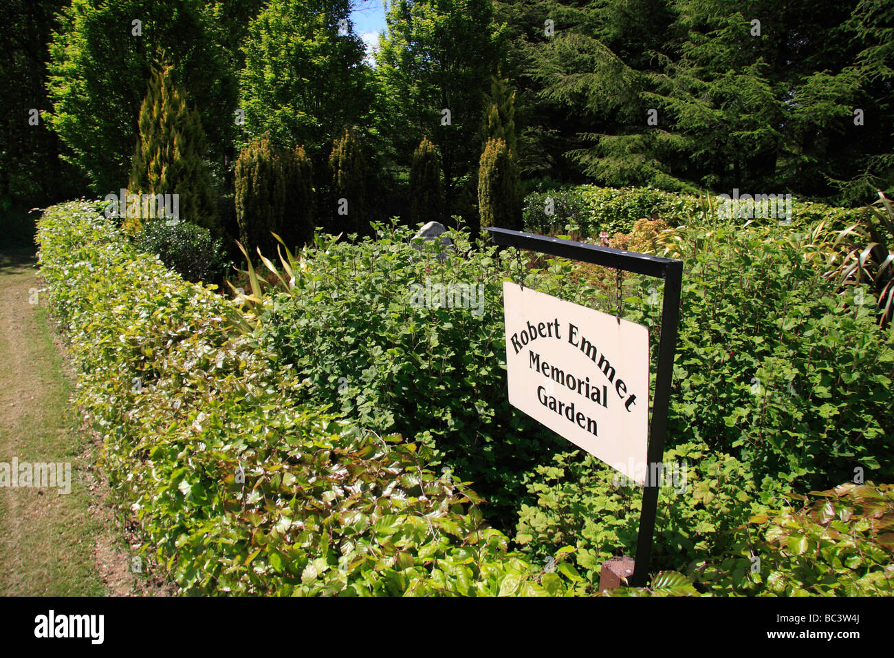 The Robert Emmet Memorial Garden, in the John F Kennedy Arboretum, Co