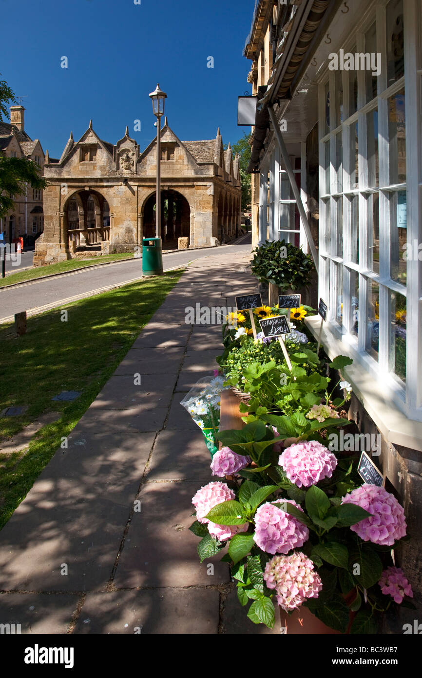 Market Hall built 1646 High Street Chipping Campden The Cotswolds Gloucestershire Stock Photo