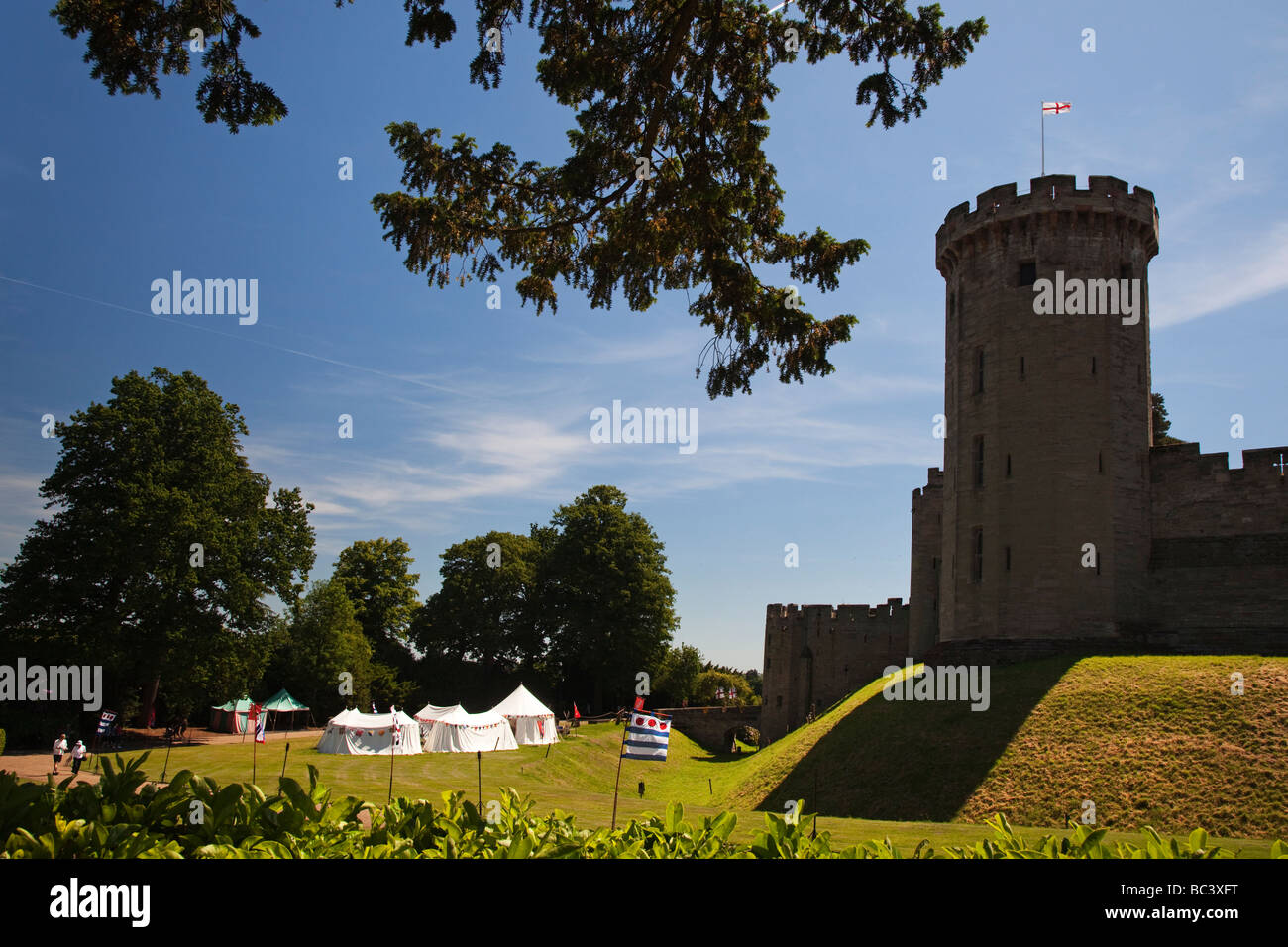 The Castle Warwick Warwickshire England Stock Photo
